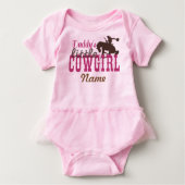 "Papa's kleine Cowgirl" Tutu Bodysuit (Voorkant)