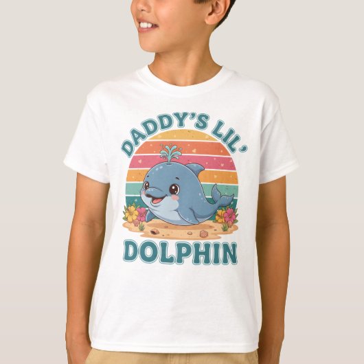 Papa's Kleine Dolfijn T-shirt (Voorkant)