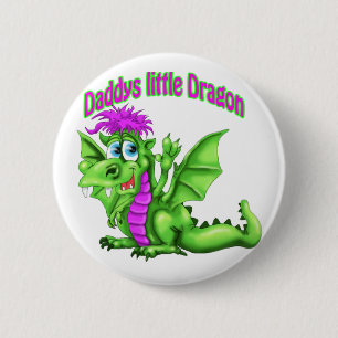 Papa's kleine draak ronde button 5,7 cm