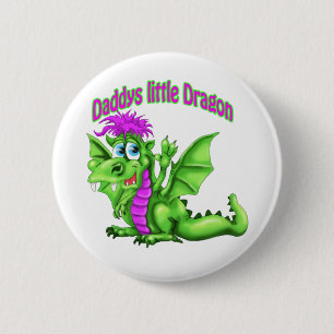 Papa's kleine draak ronde button 5,7 cm