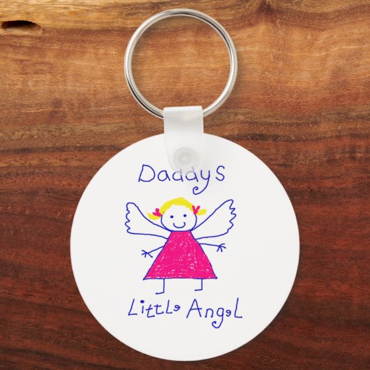 Papa's kleine engel sleutelhanger (Voorkant)