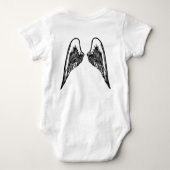 Papa's kleine engel, speciaal gepersonaliseerd, 2- romper (Achterkant)