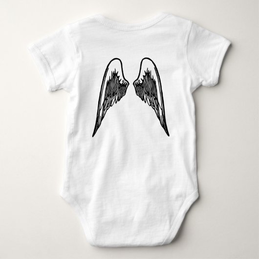 Papa's kleine engel, speciaal gepersonaliseerd, 2- romper (Achterkant)