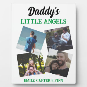 Papa's kleine engelen   Fotocadeau Fotoplaat