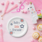 Papa's kleine Firecracker Papieren Bordje (Feest)