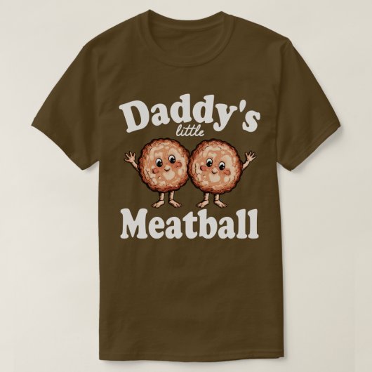 papa's kleine gehaktbal 2 t-shirt (Design voorkant)
