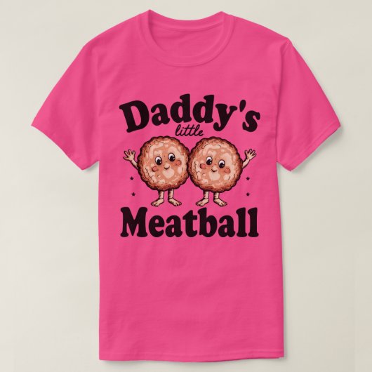 papa's kleine gehaktbal t-shirt (Design voorkant)