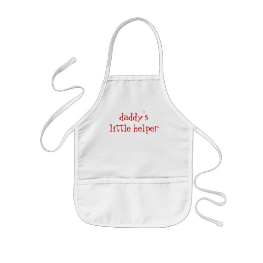 " papa's kleine helper " apron kinder schort (Voorkant)