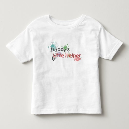 Papa's kleine helper kinder shirts (Voorkant)