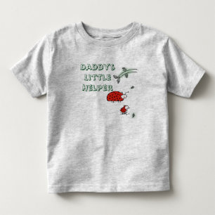 Papa's kleine helper Lady bug cool aangepaste shir Kinder Shirts