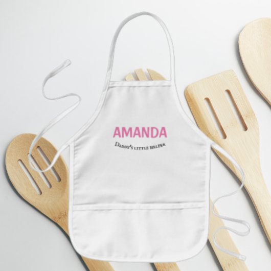Papa's kleine helper meisjesnaam kinder schort