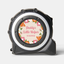 Papa's Kleine Helper Retro Bloemen Meisjes Naam