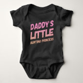 Papa's kleine jaagprinses Baby Bodysuit (Voorkant)