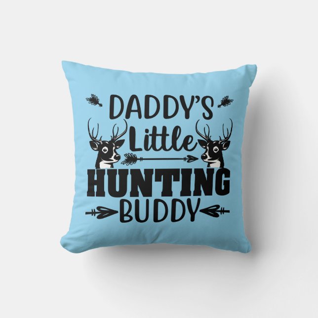 Papa's kleine jachtboeddy met Deer Kussen (Voorkant)