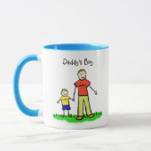 Papa's kleine jongen Mok (Blond Aanpassen) (Links)