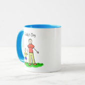 Papa's kleine jongen Mok (Blond Aanpassen) (Voorkant links)