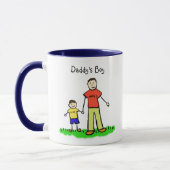 Papa's kleine jongen Mok (Brunette Customize) (Links)