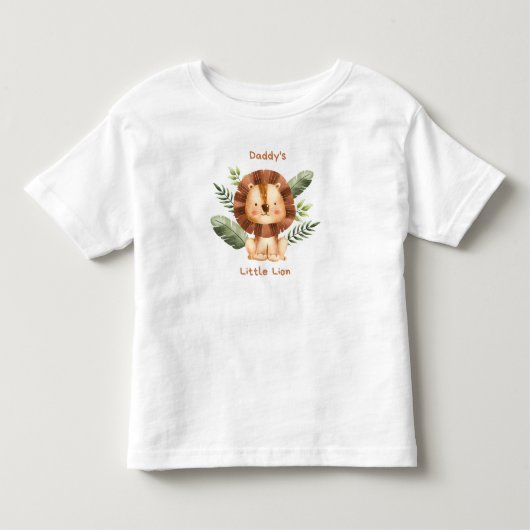 Papa's kleine leeuw kinder shirts (Voorkant)