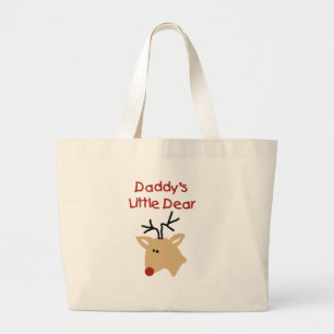 Papa's kleine lieve T-shirts en geschenken Grote Tote Bag