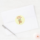 Papa's kleine lieve T-shirts en geschenken Ronde Sticker (Envelop)