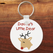 Papa's kleine lieve T-shirts en geschenken Sleutelhanger (Voorkant)