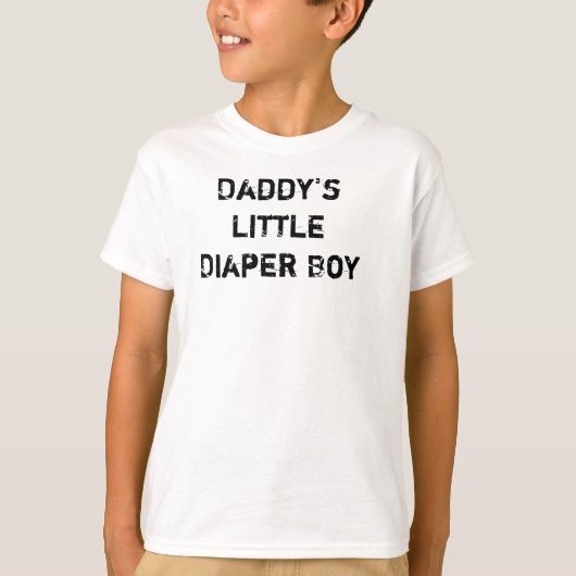Papa's kleine luierjongen t-shirt (Voorkant)