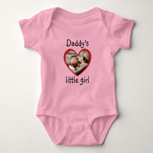 Papa's kleine meisje aangepaste foto romper