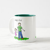 Papa's kleine meisje Brunette Mok (Aanpassen) (Voorkant links)