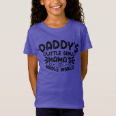 Papa's kleine meisje mamas hele wereld t-shirt (Voorkant)