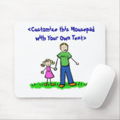 Papa's kleine meisje Mousepad (blond) Muismat (Met muis)