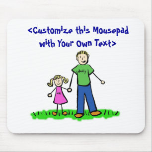 Papa's kleine meisje Mousepad (blond) Muismat