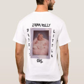 Papa's kleine meisje T-Shirt (Achterkant)