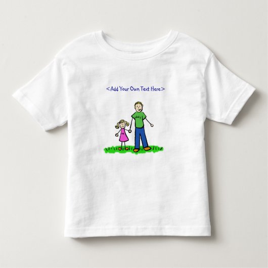 Papa's kleine meisje T-Shirt (blond) (Voorkant)