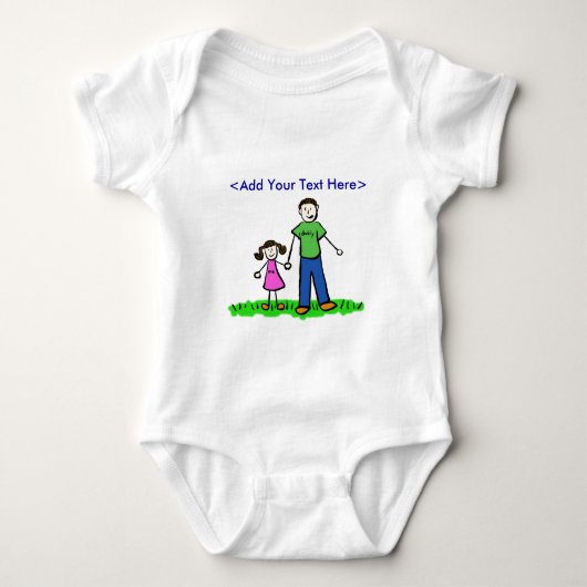 Papa's kleine meisje T-Shirt (Brunette) (Voorkant)