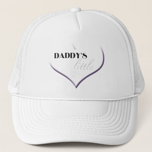 Papa's kleine meisje trucker pet (Voorkant)