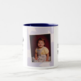 Papa's kleine meisjesbeker! tweekleurige koffiemok