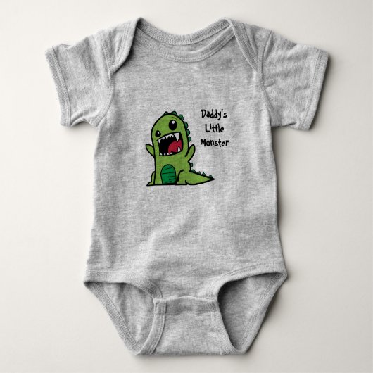 Papa's Kleine Monster Baby Vest Romper (Voorkant)