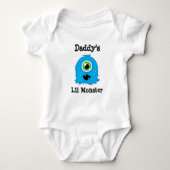 Papa's kleine monster jumpsuit romper (Voorkant)