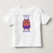 Papa's kleine monster kinder shirts (Voorkant)