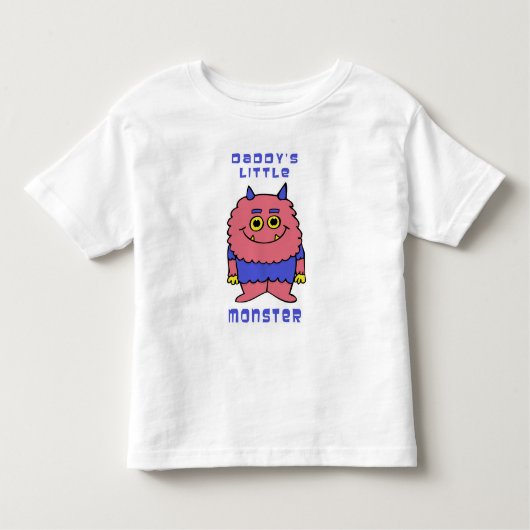 Papa's kleine monster kinder shirts (Voorkant)