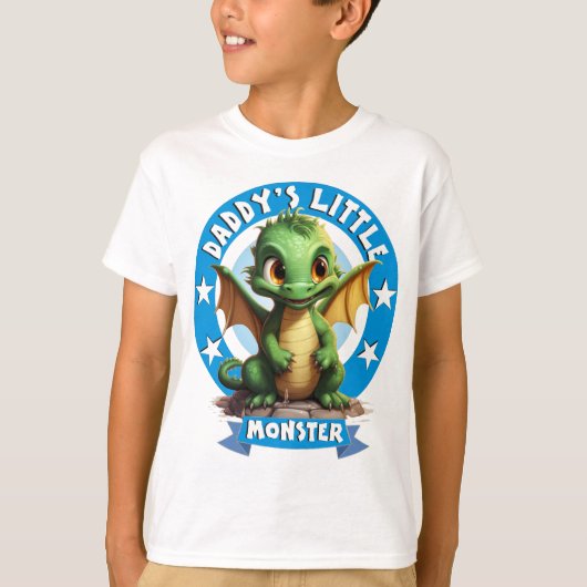 Papa's kleine monster t-shirt (Voorkant)