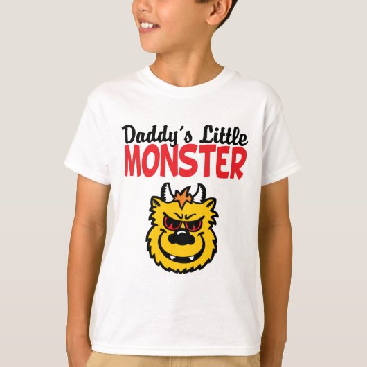 Papa's kleine monster t-shirt (Voorkant)