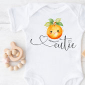 Papa's Kleine Moppie Sinaasappel Romper
