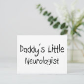 Papa's kleine neuroloog briefkaart (Staand voorkant)