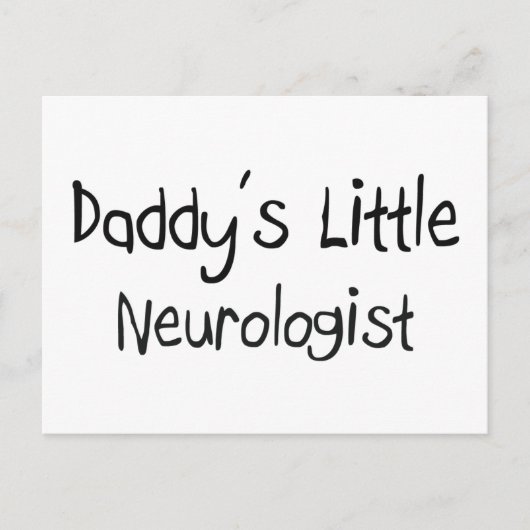 Papa's kleine neuroloog briefkaart (Voorkant)