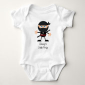Papa's Kleine Ninja Cartoon Graphic Romper (Voorkant)