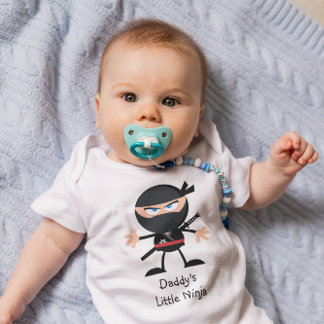Papa's Kleine Ninja Cartoon Graphic Romper