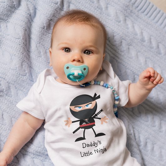 Papa's Kleine Ninja Cartoon Graphic Romper
