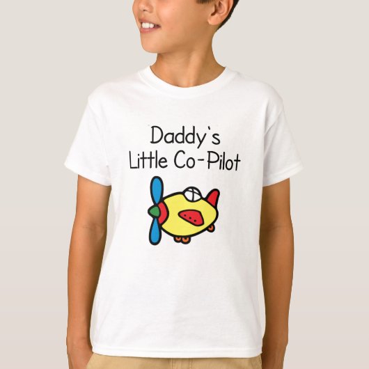 Papa's kleine piloot t-shirt (Voorkant)