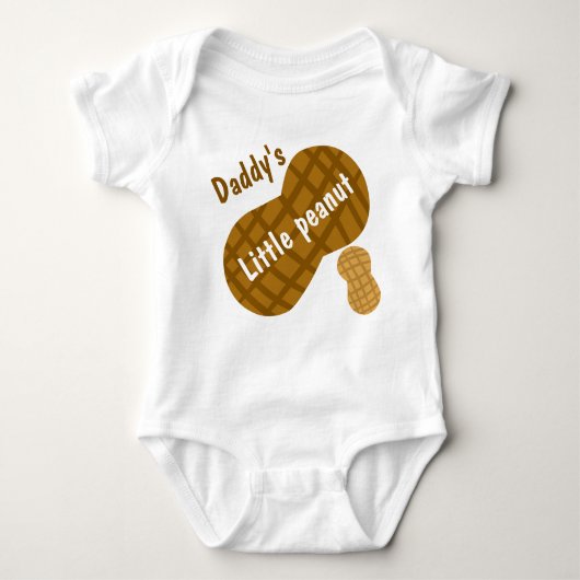 Papa's kleine pinda Baby Bodysuit (Voorkant)